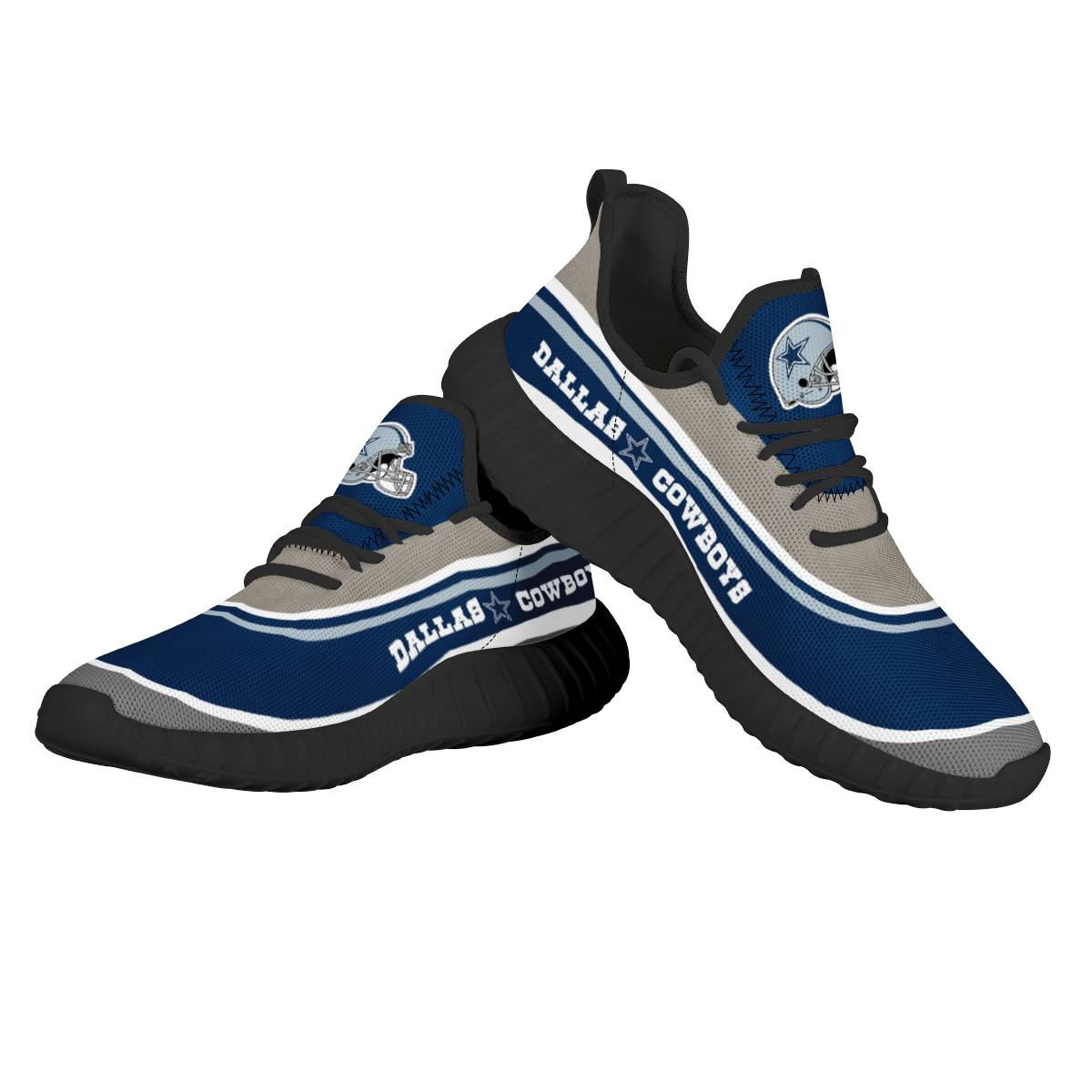 Men's NFL Dallas Cowboys Mesh Knit Sneakers/Shoes 018